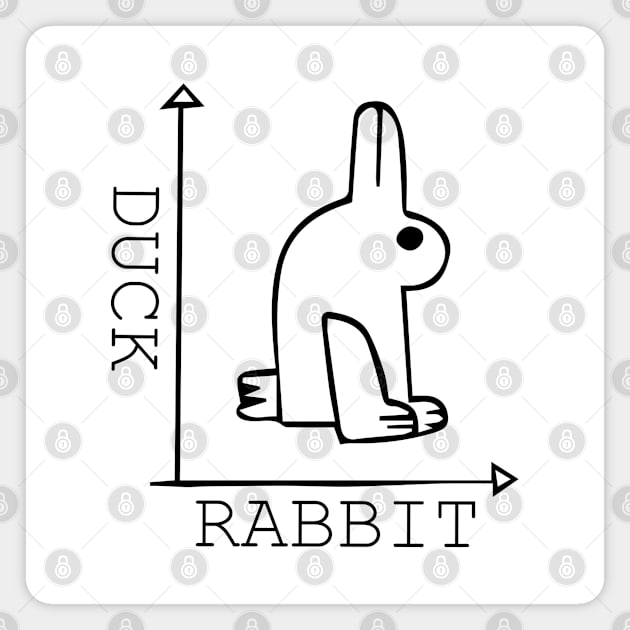 Duck Rabbit Chart Magnet by ART BY IIPRATMO